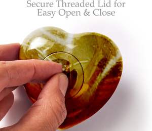 Golden Wings American Style Metal Heart Keepsake Urn with <b>Gift</b> <b>Box</b> Mini Funeral Urn From India - Product Image 5