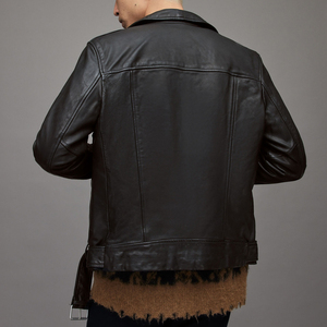 แจ็กเก็ตขี่มอเตอร์ไซค์หนังวัวของผู้ชายปรับแต่งได้สไตล์ไฮสตรีทผ้าใบให้ความอบอุ่นกันลมกันน้ำใช้กลางแจ้งฤดูหนาว2023 - Product Image 2