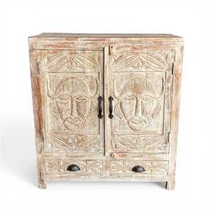 Handmade Carved Wooden Sideboard <b>Rustic</b> and Modern Design Traditional Living Room and Dining Home Furniture - Product Image 1