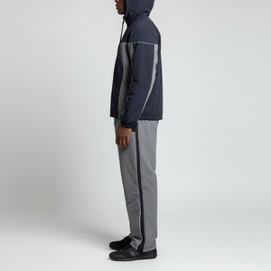 2025 Wholesale High Quality <b>Zip</b> <b>up</b> <b>Jacket</b> & Jogger Set Set Color Block Windproof & Waterproof Lightweight Gym Wear Sweatsuit - Product Image 5