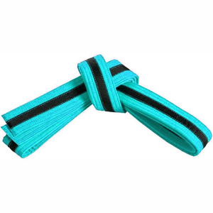 Cinturón Profesional de Artes Marciales Brasileñas (BJJ) Color Verde Esmeralda con Franja Central Negra - Product Image 4