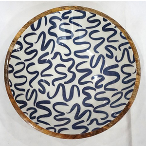 ชามไม้ทรงกลมขนาดใหญ่พิมพ์ลายเคลือบสำหรับใช้ผสมซุปทำมือสไตล์ญี่ปุ่นเครื่องครัวทำด้วยมือ - Product Image 6