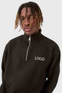 New Men's Flared Customized Stack Sweatpants Casual Oversized <b>1</b>/4 <b>Zip</b> Streetwear Baggy <b>Sweatshirt</b> Unisex Jogging Tracksuits Wear - Product Image 5