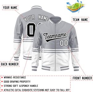 เสื้อแจ็คเก็ตวิทยาลัยมีซิปด้านหน้าออกแบบโลโก้ตามสั่ง - Product Image 3