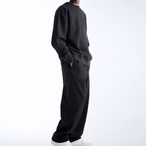 กางเกงวอร์มลำลองสองชิ้นสำหรับฤดูใบไม้ร่วงและฤดูหนาวเสื้อถักแบบลำลองพิมพ์ลาย3D ขนาดใหญ่ออกแบบได้ตามต้องการ - Product Image 3