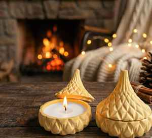 Easy Return Ceramic Jar <b>Candle</b> Soy Wax Scented Luxury <b>Candle</b> Clean burn Best for Home Decor Cozy Ambience and Gifting Purpose - Product Image 1