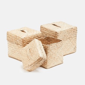 Cestas de Mimbre de Pasto Marino, Envío Rápido, Cajas Tejidas de Pasto Marino, Contenedor de Paja Natural - Product Image 1