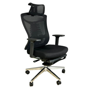 GAK823 Ergonomic Reclining Office Chair <b>Adjustable</b> Headrest <b>Footrest</b> Contemporary Design for Home Office Hospital Aluminium - Product Image 1
