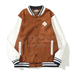 Chaqueta Letterman de material duradero Chaqueta Letterman cómoda Chaqueta de invierno de gran tamaño para hombre - Product Image 1
