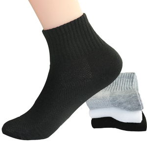 High Quality Men's <b>Socks</b> Mesh Breathable Cotton Male White Black Gray Unisex Casual Short <b>Socks</b> - Product Image 2
