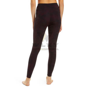 Custom High Quality Women's Fitness <b>Yoga</b> Leggings Casual <b>Tight</b> <b>Pants</b> With Logo on Waist Convenient Running & Gym Pockets - Product Image 4