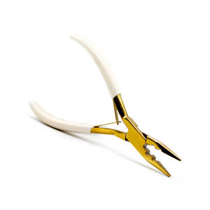 Herramienta de alicates de extensión de cabello de acero inoxidable con mango de agarre de goma Extensión de cabello Micro apertura y alicates de cierre de cabello - Product Image 4