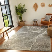 Tapis Goldenmoon tendance, tapis floral oriental, fabriqué à la machine, tissu chenille, rembourré, antidérapant, résistant aux taches, réversible, plat