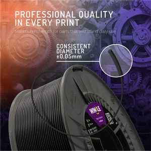 Filamento de Impresión 3D WINKLE ABS de 1.75mm y 1kg, Alta Resistencia y Resistente al Calor, Piezas Funcionales para Impresoras 3D, 3 Colores, 230-260C - Product Image 3