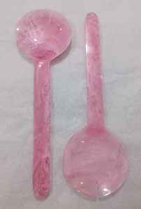 Ensemble de cuillère et de fourchette à salade en résine de haute qualité, vaisselle moderne de luxe pour les fêtes, fabrication artisanale, écologique, passe au lave-vaisselle - Product Image 2