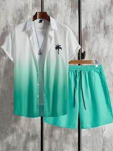 Trending Design <b>Shorts</b> Set for <b>Men</b> Sublimation Printed Cotton <b>Shorts</b> Shirt Set Stylish Breathable Wholesale T-Shirt Sets - Product Image 3