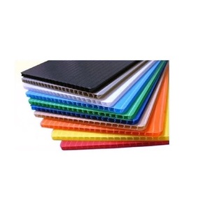 Precio de fábrica, 2mm, 3mm, 4mm, hojas coloridas de plástico corrugado, hoja de PP para tablero de protección de máscara de suelo - Product Image 1