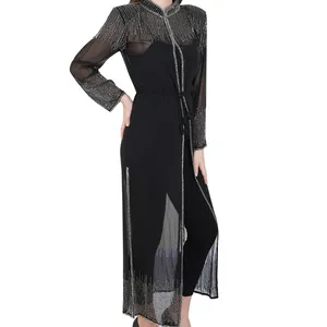 New CARDIGAN SHRUG KAFTAN COAT ABAYA Party Wear Style Woman ABAYA OEM Service Adults Middle East Georgette Open Abaya best price