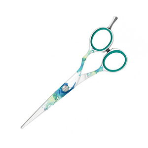 Ciseaux de coiffeur de qualité supérieure Salon de beauté ciseaux de cheveux enduit de poudre ciseaux de moustache de barbe de barbier avec repose-doigt amovible - Product Image 4