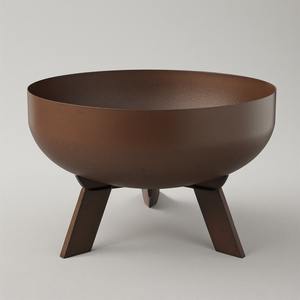 Modern Designer Metal Firepit with Premium Craftsmanship and Powder Coated Finish <b>for</b> Luxury Outdoor Spaces and Wood Burning - Product Image 6