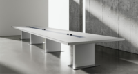 Table de réunion de bureau de haute qualité au design moderne, 4 m, 5 m, 10 personnes, en bois, pour les réunions de bureau