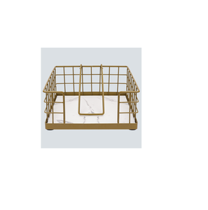 ที่ใส่ผ้าเช็ดปากโลหะประดับโต๊ะชุบทองสำหรับใช้ในโรงแรมบ้าน - Product Image 3