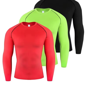 Liquidación: Ropa Deportiva de Manga Larga para Hombre, Compresión de Spandex Personalizada con Logotipo Frontal 2026 - Product Image 1