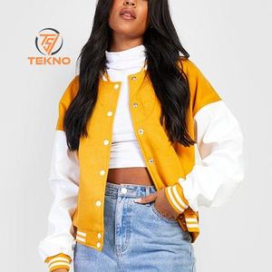 Vestes universitaires pour femmes personnalisées 2025 Vestes universitaires brodées de haute qualité pour jeunes adultes Service OEM personnalisé - Product Image 6