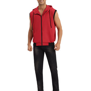 Sudadera con capucha sin mangas con cremallera completa para hombre, sudaderas con capucha de moda para hombre de calidad superior, sudaderas con capucha de algodón pesado personalizadas para hombre 2026 - Product Image 2