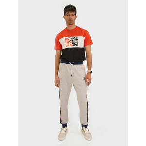 กางเกงจ็อกเกอร์แฟชั่น ELIO ผ้าคอตตอนเทอร์รี่ 100% ทรงหลวม สไตล์สมาร์ทแคชชวล ขาบาน แต่งแถบข้าง จับจีบ ตกแต่งด้วยการฟอกสี ไซส์ XL - Product Image 1