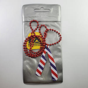 สร้อยคอช่างตัดผมสแตนเลสวินเทจพร้อมลูกปัดมีดโกนโซ่เครื่องประดับย้อนยุค - Product Image 6