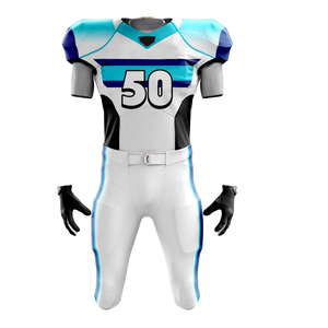 2025 uniforme de fútbol americano Unisex de alta calidad 100% poliéster Color sólido conjunto de equipo de manga corta transpirable de talla grande - Product Image 5