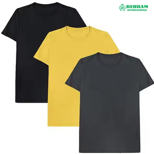 เสื้อยืดคอกลมผู้ชาย ผ้าฝ้ายทรงปกติ สวมใส่สบาย มีโลโก้ด้านหน้า เป็นมิตรต่อสิ่งแวดล้อมและป้องกันการยับ ผลิตจากผ้าฝ้าย 100% ผลิตในประเทศปากีสถาน - Product Image 3