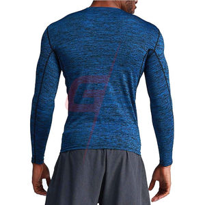 Camiseta de compresión de secado rápido para hombre, ropa interior de manga corta transpirable de verano para gimnasio, correr, ropa de entrenamiento fresca - Product Image 4