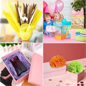 80 Sheets of Tissue <strong>Paper</strong>, 20 Colours,50 X 70 Cm, Transparent Gift Wrapping <strong>Paper</strong>, for Creating Pompoms - Product Image 5