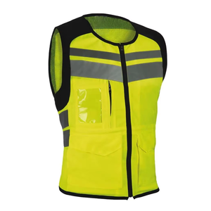 2024 nuevo Hi Vis ropa de trabajo reflectante chaleco de seguridad chaqueta de seguridad de malla de algodón con logotipo personalizado OEM Color sólido - Product Image 4
