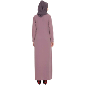 Nouvelles abayas pour femmes musulmanes, manches longues, couleur unie, produit de qualité supérieure, légères, vintage, service OEM - Product Image 4