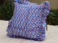 Housse de coussin en coton imprimé à la main, housse de coussin en coton indien, vente en gros de housse de coussin indienne, housse de coussin ethnique exclusive