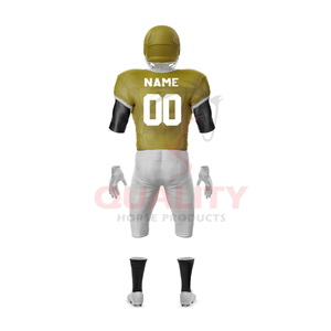 Uniforme de fútbol americano de compresión de diseño personalizado asequible OEM 100% poliéster transpirable uniforme de fútbol Americano para la venta - Product Image 3