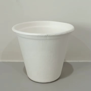 Tazas de cerveza Cuenco de bagazo biodegradable desechable Patrón circular para ensalada Fruta Sushi Azúcar Pan Verduras Leche - Product Image 1