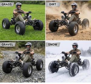 รถโกคาร์ทออฟโรดไร้แปรงถ่าน Original Zy-liathor 72V รุ่น Peak 10.8kW ความเร็วสูงสุด 62 ไมล์ต่อชั่วโมง ระบบขับเคลื่อนเพลา ระบบไฮดรอลิกคู่ ยางขนาด 19x7-8 สำหรับวัยรุ่นและผู้ใหญ่ - Product Image 4