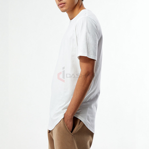 Vente en gros 100% coton t-shirt de haute qualité coupe normale blanc t-shirt décontracté logo personnalisé impression à manches courtes fournisseur en gros - Product Image 4