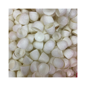 รังไหมไหมสีขาวธรรมชาติผ้าไหมดิบสำหรับตกแต่ง DIY และดูแลใบหน้า - Product Image 1