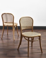 Chaise de salle à manger en rotin convertible et pliable, en bois et en osier, Sillas De Comedor Cesca, pour restaurant, table à manger