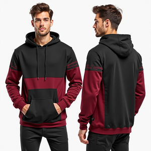 Sudaderas Extra Grandes Personalizadas, Gruesas, con Hombros Caídos, Sin Cordones, Sudaderas de Moda Sublimadas e Impresas para Hombre, Venta al por Mayor - Product Image 2