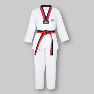 Venta al por mayor de alta calidad ligero personalizable artes marciales Taekwondo uniforme Dobok Kimono tela transpirable - Product Image 4