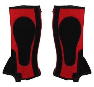 Demi-chaps en cuir suédé léger pour l'équitation Nubuk Dutt et rabat inclus Kits et accessoires équestres - Product Image 4