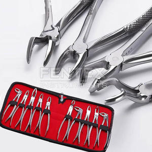 Kit de fórceps de extracción Dental para adultos, 10 Uds., elevador de raíz curvada, herramientas orales para extracción de dientes quirúrgicos manuales - Product Image 3