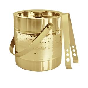 Seau à glace en métal élégant et moderne de qualité supérieure avec couvercle et pelle pour les fêtes au meilleur prix - Product Image 2