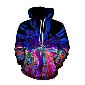 Sweat-shirt à capuche pour homme, imprimé 3D, coupe classique, décontracté, automne, polyester, tricoté - Product Image 1